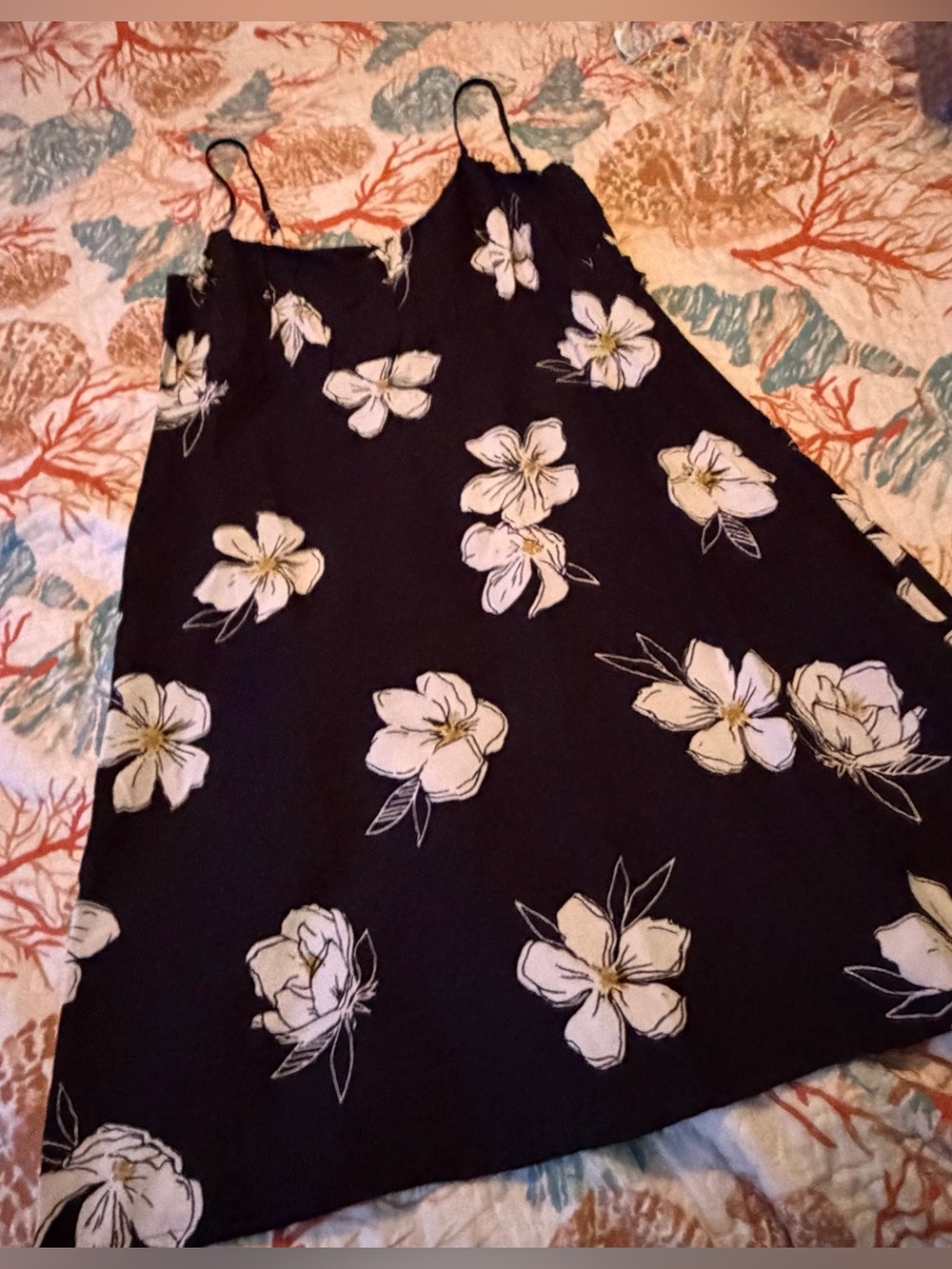 Derek Heart Floral A-Line Dress